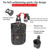 Tool Belt Pouch, Woodworking Utility Pouch with Belt Clip, Multifunctional