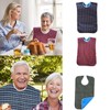 3PCS Adult Bibs for Eating, Reusable Clothing Protector, Waterproof Washable