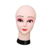 predolo Female Bald Mannequin Head Wig Holder with Eyelashes and