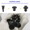 Zecirl 240 Pcs Bumper Clips Car Rivet Clips Plastic Rivets