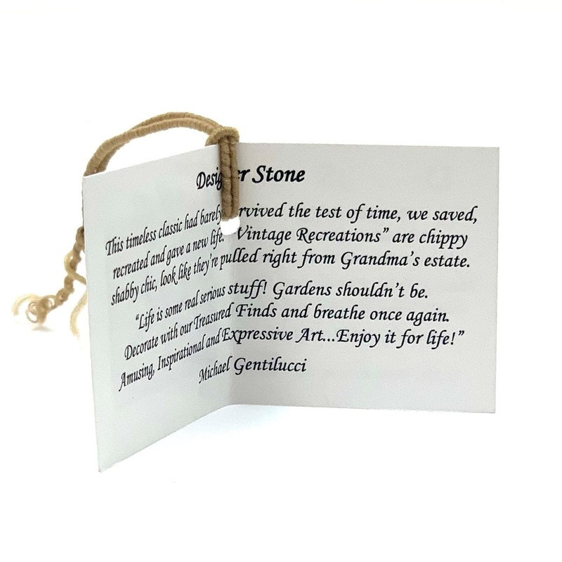 Vintage Saint Francis Statue: Solid Durable Stone with Distressed Texture.