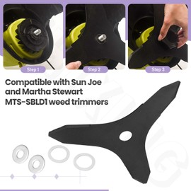 ZHIXING 2 Pack Hardened Steel SB601RB Trimmer Blade Compatible with Su-n J-oe Snow Joe 11.5-Inch 4.5-Amp SB602E SB601E SB600E Electric Edger/Trimmer - Sturdy and Durable