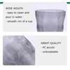 JOYSIP Unbreakable Multicolor Tumbler Beverage Cups, Stackable Frosted Plastic Drinking