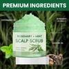 Scalp Scrub, Rosemary and Mint Scalp Scrub, Hair Treatment, Scalp