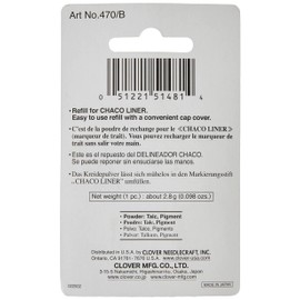 Clover 470/B Kreidepulver für Chaco-Liner 2 x 2,8 g, blau