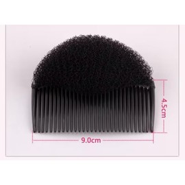 2 Pcs Black Hair Volumizer Clip Bump It Up Volume Hair Base Styling Clip Braid Insert Tool for Women's Beehive Hairstyle and Crown Shapers Hair Accessories
