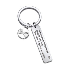 TzrNhm Blossom Apology Keychain, Heartfelt Gift for Best Friends, I’m Sorry Jewelry for Loved Ones, Stainless Steel Keepsake, Unique Token for Forgiveness, Sentimental Accessory for Boyfriends