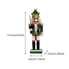 Milageto 4Pcs Nutcracker Statue Desktop Ornament Decor Housewarming Gift Nutcracker Figurine Nutcracker Sculpture for Tabletop Office