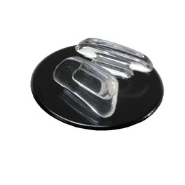 GMS Optical« Soft Silicone - Trapezoid Shaped Clear Silicone Slide-in Nose Pads - 12.4mm (10 Pair)