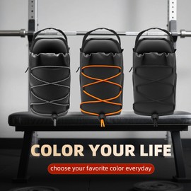 Magnetic Gym Bag for Men And Women with Water Bottle Holder | Small Crossbody Sling Bag with Adjustable Strap | Gym Accessories with Phone Pockets for Travel Work and Sports