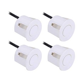 Parking Sensor, 4Pcs Universal Car Parking Reversing Sensor Park Aid Sensors Radar Sensors For Car Probe Backup Assist (White)