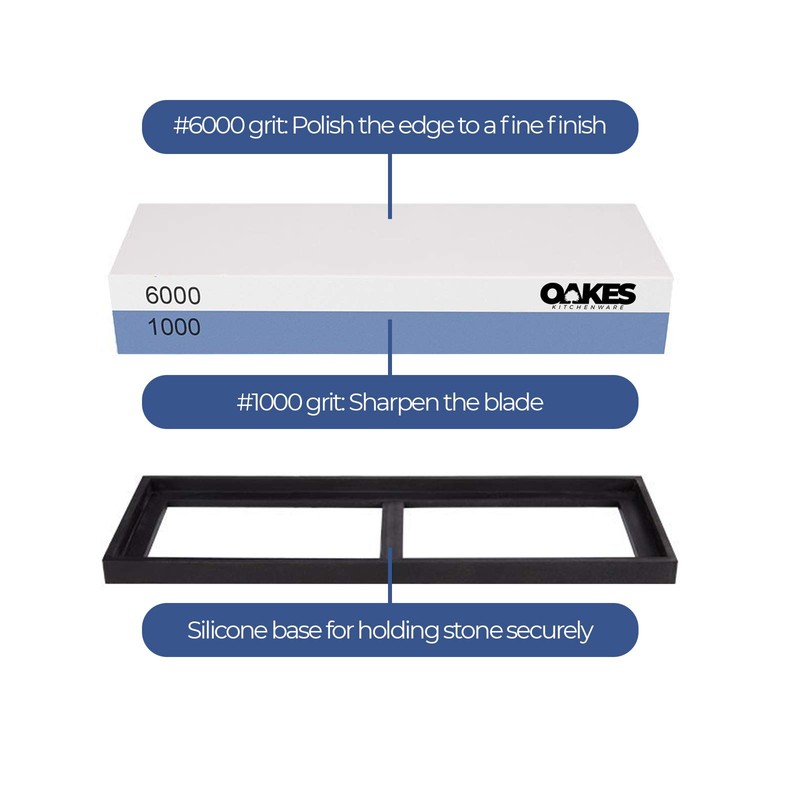 Whetstone 1000/6000 Grit – OAKES Sharpening Stone