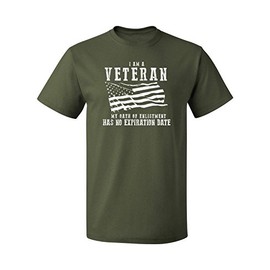 I am A Veteran My Oath Has No Expiration Men's Veteran T-Shirts, Military, XL