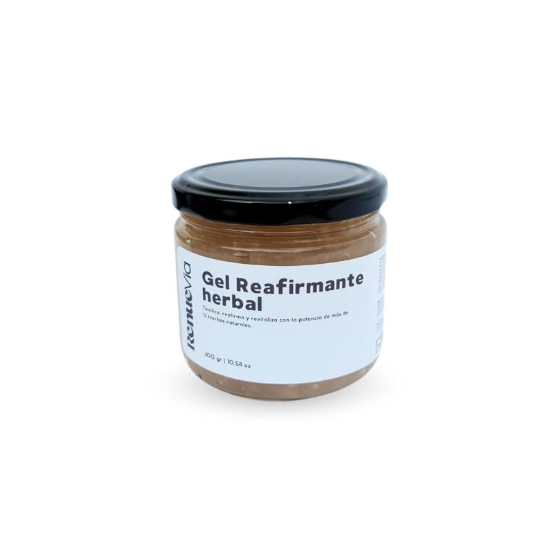 Gel Reafirmante Herbal, 300 g, Fórmula Natural con Mentol y