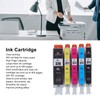 Ink Cartridge Set Large Capacity Clear Colorfast Printing Black Color