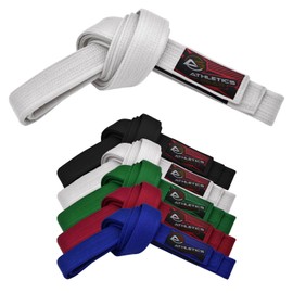 Athletics Gear AG Martial Arts Karate Belt, 100% Cotton with Multiple Stitching Belts for BJJ, Judo, Taekwondo and Karate (White, 260cm)