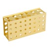 Golden Aluminum Test Tube Rack Holder Stand 8*12.3*18*30mm Hole Diameter