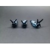 Unmarked Glass Slug, Black and Blue