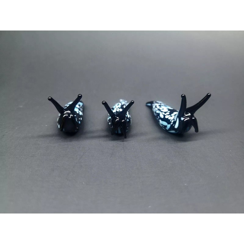 Unmarked Glass Slug, Black and Blue