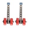 Fockety Adjustable Height Walker Wheels with Ski Glides for Most