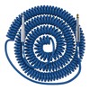 Bullet Cable 30′ Silent Blue Coil Cable