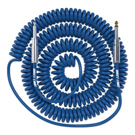 Bullet Cable 30′ Silent Blue Coil Cable