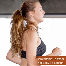 HJZHII Seamless Hair Ties, 25pcs Leopard Print Ponytail Holders Stretchy Soft Cheetah Print Hair Scrunchies Cheetch Elastic Hair Bands No Damage for Women Girls Thin Thick Heavy Straight Curly Hair