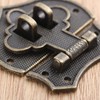 Vintage Lock Latch Hasp with 7 Screws Peach Heart Shape
