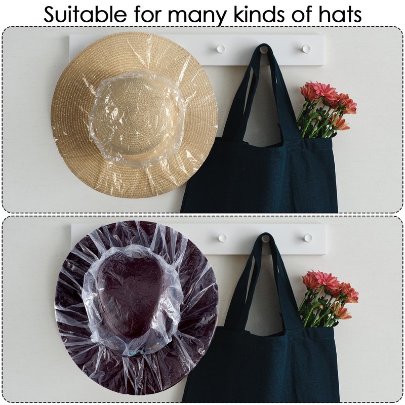Funtery XXL Cowboy Hat Cover Cowboy Hat Rain Covers Plastic