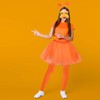 Honic 6 Pcs Orange Cartoon Character Costume Yellow Fake Mustache