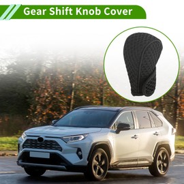 HOPESPANNER Universal Gear Shift Knob Cover Stick Shifting Handle Protector Automotive Fabric 1 Pc Anti-Slip Black
