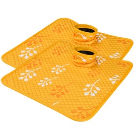 Babepets Car Seat Protector for Potty Training, 2 Pack Waterproof CarSeat Liner Toilet Training for Baby Infant Toddler, Dry Seat Piddle Pads Cover for Strollers (Yellow)
