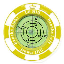 SlopeMaster ProGreen Reader - Golf Ball Marker with High Precision Green Reading Aid Golf Accessories for Men Women (Yellow)