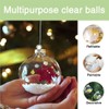 iDopick 20 Pack Clear Plastic Fillable Ornaments Ball, 6cm DIY