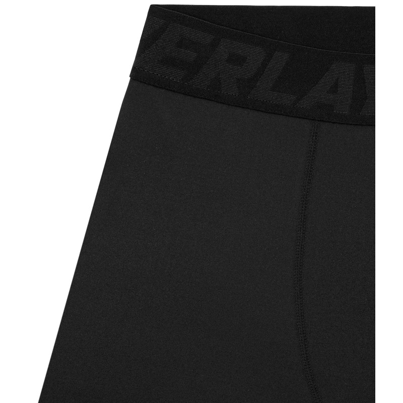 PowerLayer Mens Leggings Compression Pants Sports Pants Long, black