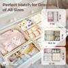 ZenStorage 12 Pack Linen Nursery Drawer Organizer for Baby Clothes,