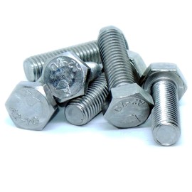 M12 (12mm x 50mm) Hex Bolt (Fully Threaded Setscrew) - Stainless Steel (A2) (Pack of 4)