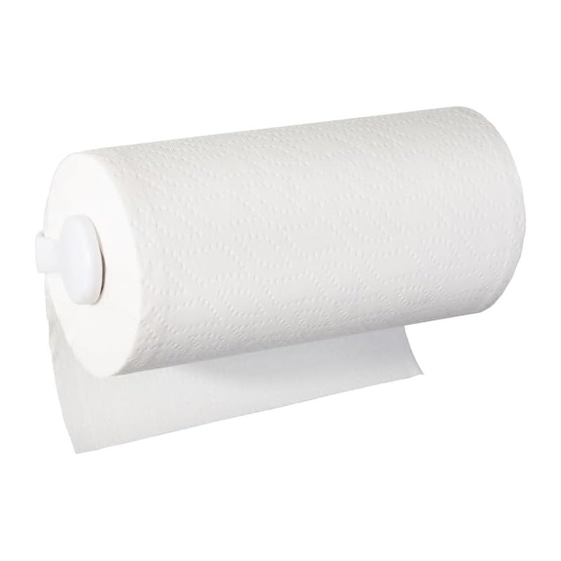 Soporte para Papel de Cocina Blanco Toallero de Pared y