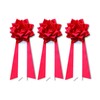 Insignia Ribbon Rose [Medium/Set of 3] Ceremony Breastse/Party/Event/School/Meeting/Emblems Awards (Red)