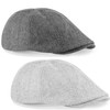 noTrash2003 Gatsby Cap Light Grey Dark Grey Peaked Cap Ivy