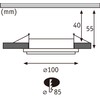 Paulmann Sormus 92247 LED Recessed Light IP65 Round 100 mm