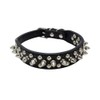 Dog Collar Studded PU Leather Cat Collars Adjustable Metal Buckle