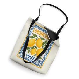 Limoncello La Dolce Vita Vintage Italian Lemons Tote Bag
