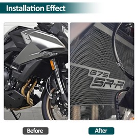 XIDAODIT Motorcycle Radiator Cover Grille Guard Protection Compatible with CFMOTO 675SR 675SRR 675 SR 675SR-R 675SS 2024 2025