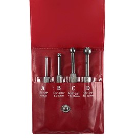 QWORK Small Hole Gauge Set Telescoping Full Round Bore Gauge, 4 pcs