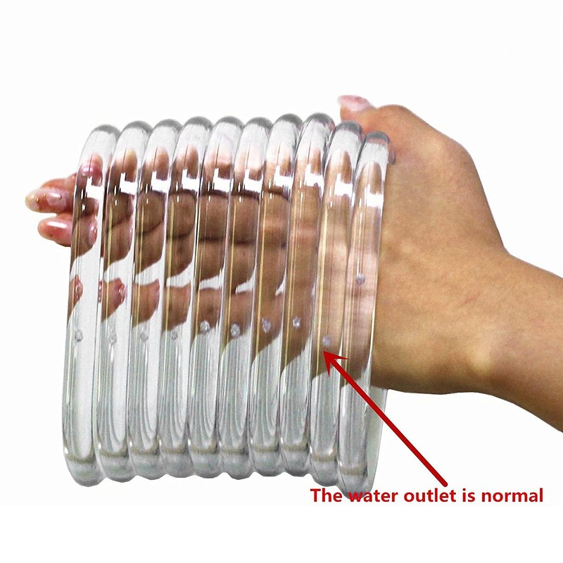Hopbucan 10 Pieces Transparent D Shape Hand Bag Money Evil