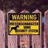 Giant Schnauzer Schnauzer Warning Security System Door Sign Dog Sign