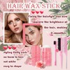 Hair Wax Stick Kit with 3 Brushes Comb Set,Long Lasting