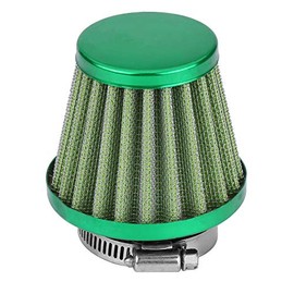 Filtro de aire de admisión, kit de filtro de admisión de aire universal con abrazadera de motocicleta de 38 mm Atv Dirt Pit Bike Filtro de aire de motocicleta(verde)