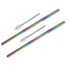 2Pcs Collapsible Metal Straw 304 Stainless Steel Drinking Travel Telescopic